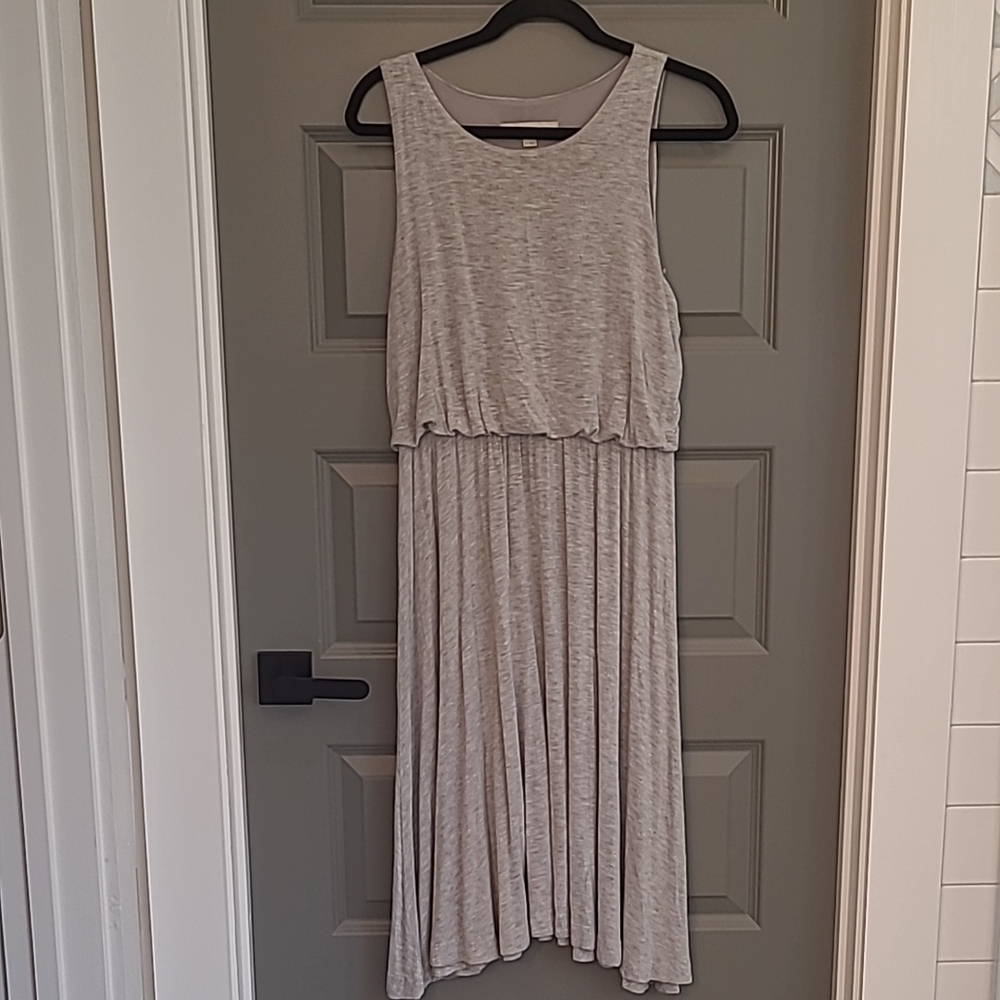 Loft Casual Grey Midi Dress
